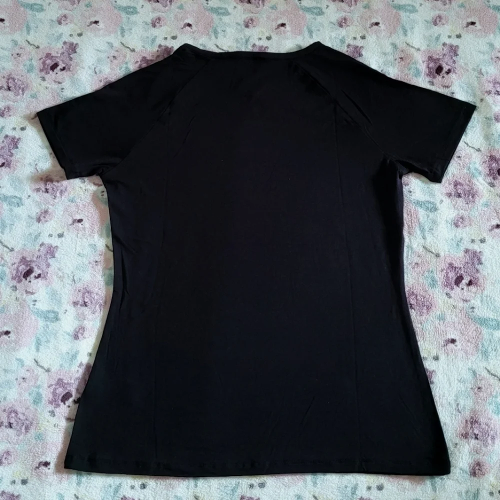 bebe Black🖤 Top with Silver🤍 O-Ring Detail - NWT - Picture 2 of 15